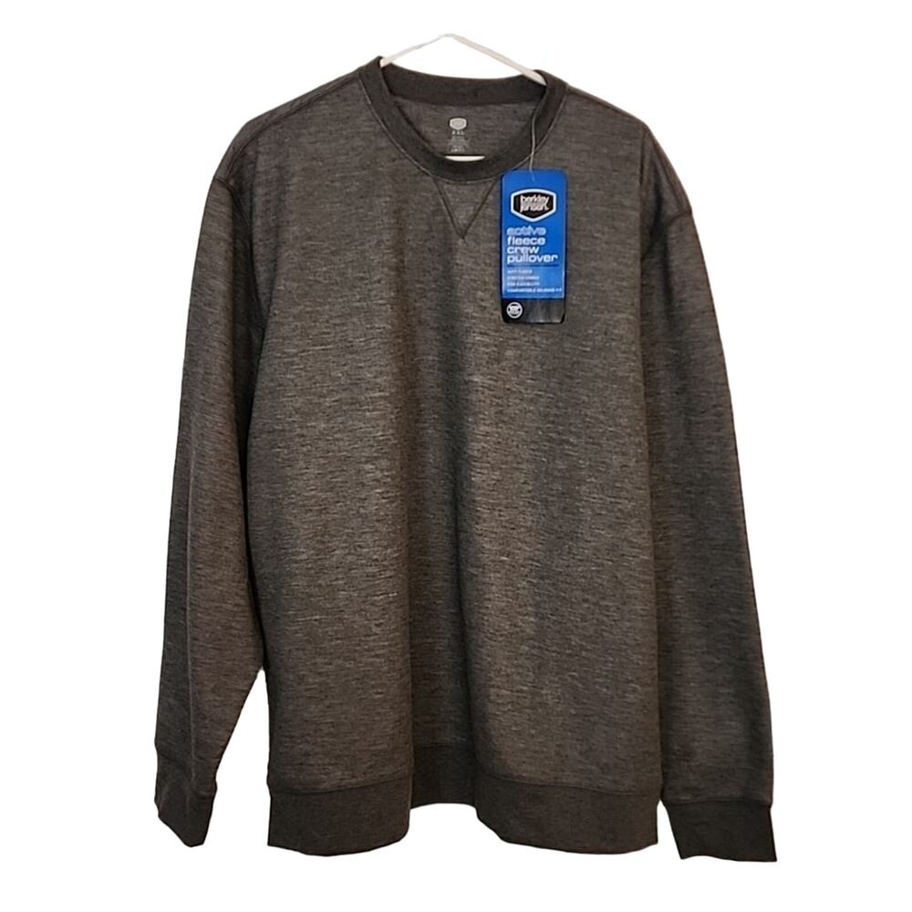 Berkley Jensen Dark Heather Gray Crew Sweatshirt, XXL